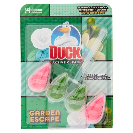 Duck Active Clean - Tavoletta Igienizzante WC, Fragranza Fresia e Peonia, 36 g